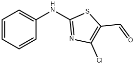 4-CHLORO-2-PHENYLAMINO-THIAZOLE-5-CARBALDEHYDE Struktur