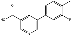 5-(3-Fluoro-4-Methylphenyl)nicotinic acid Struktur