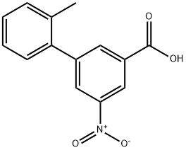 3-(2-甲基苯基)-5-硝基苯甲酸,1261952-79-7,结构式