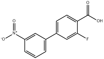 3-Fluoro-3'-nitro-[1,1'-biphenyl]-4-carboxylic acid Structure