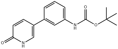 tert-Butyl (3-(6-hydroxypyridin-3-yl)phenyl)carbaMate Structure