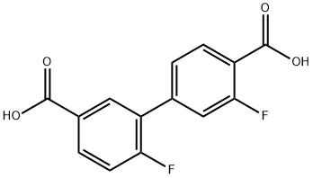 3-(4-Carboxy-3-fluorophenyl)-4-fluorobenzoic acid 结构式