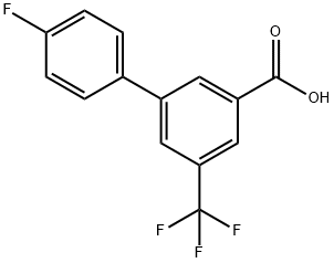 4'-Fluoro-5-(trifluoroMethyl)-[1,1'-biphenyl]-3-carboxylic acid Structure