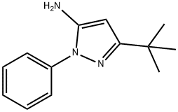 3-叔丁基-1-苯基-1H-吡唑-5-胺,126208-61-5,结构式