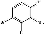 3-ブロモ-2,6-ジフルオロアニリン 化学構造式