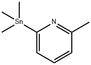 TRIMETHYL-(6-METHYL-2-PYRIDYL)STANNANE Struktur