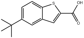 benzo[b]thiophene-2-carboxylic acid, 5-(1,1-dimethylethyl) Structure