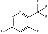 5-ブロモ-3-フルオロ-2-(トリフルオロメチル)ピリジン 化学構造式