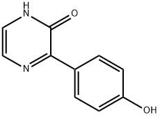 3-(4-ヒドロキシフェニル)-2(1H)-ピラジノン 化学構造式