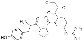 iodotyrosyl-prolyl-arginyl chloromethyl ketone Struktur
