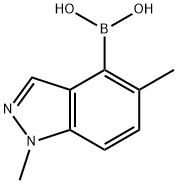1,4-Dimethyl-1H-indazol-5-yl-5-boronic acid, 1262512-81-1, 结构式