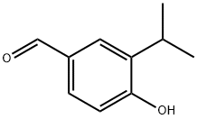 3-异丙基-4-羟基苯甲醛, 126274-94-0, 结构式