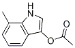 Acetic acid 7-Methyl-1H-indol-3-yl ester Structure