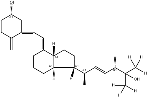 25-Hydroxy VD2-D6 Struktur