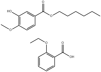 hexyl vanillate-2-ethoxybenzoic acid 结构式