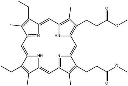 间卟啉二甲酯,1263-63-4,结构式