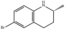 R-2-甲基-6-溴-1,2,3,4-四氢喹啉, 1263000-45-8, 结构式