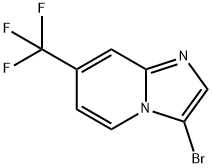3-溴-7-(三氟甲基)咪唑并[1,2-A]吡啶, 1263058-72-5, 结构式