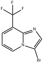3-ブロモ-8-(トリフルオロメチル)イミダゾ[1,2-A]ピリジン 化学構造式