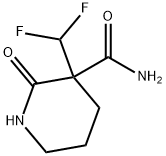 3-二氟甲基-2-羰基-3-哌啶甲酰胺 结构式