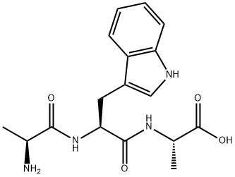 H-ALA-TRP-ALA-OH, 126310-63-2, 结构式