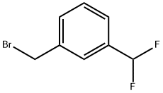 1-(Bromomethyl)-3-(difluoromethyl)benzene, 3-(Bromomethyl)-alpha,alpha-difluorotoluene, 3-(Bromomethyl)benzal fluoride Structure