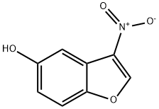 3-ニトロベンゾ[B]フラン-5-オール 化学構造式
