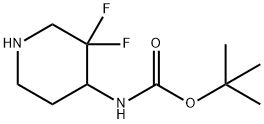 4-(Boc-aMino)-3,3-difluoropiperidine Structure