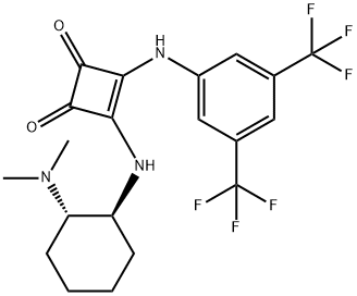 3-[[3,5-bis(trifluoroMethyl)phenyl]aMino]-4-[[(1S,2S)-2-(diMethylaMino)cyclohexyl]aMino]-Cyclobutene-1,2-dione Structure