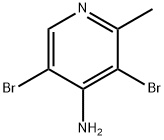 4-AMINO-3,5-DIBROMO-2-METHYLPYRIDINE Struktur