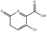 3-chloro-6-hydroxypyridine-2-carboxylic acid Struktur