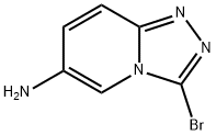 3-ブロモ-[1,2,4]トリアゾロ[4,3-A]ピリジン-6-アミン 化学構造式