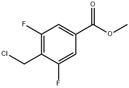 4-氯甲基-3,5-二氟-苯甲酸甲酯, 1263283-69-7, 结构式