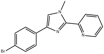 2-[4-(4-Bromo-phenyl)-1-methyl-1H-imidazol-2-yl]-pyridine Struktur