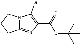 5H-Pyrrolo[1,2-a]iMidazole-2-carboxylic acid, 3-broMo-6,7-dihydro-, 1,1-diMethylethyl ester Structure