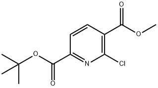 2-tert-butyl 5-Methyl 6-chloropyridine-2,5-
dicarboxylate Struktur
