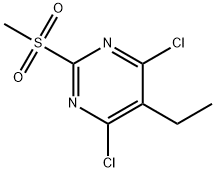 2-Methylsulfonyl-4,6-dichloro-5-ethylpyriMidine Struktur