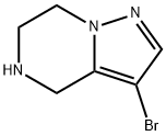 Pyrazolo[1,5-a]pyrazine, 3-broMo-4,5,6,7-tetrahydro- Structure
