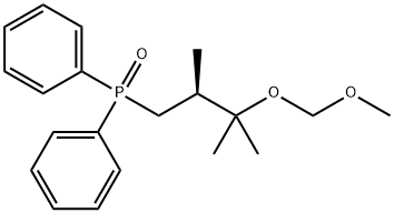 (S)-(3-(MethoxyMethoxy)-2,3-diMethylbutyl)diphenylphosphine oxide 化学構造式