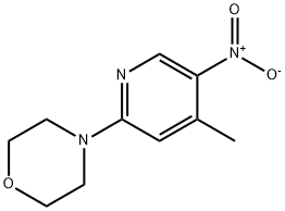 4-{5-nitro-4-methyl-2-pyridinyl}morpholine Structure