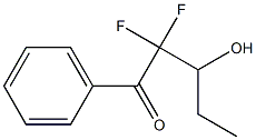 1-Pentanone, 2,2-difluoro-3-hydroxy-1-phenyl-, (-)- (9CI) Structure