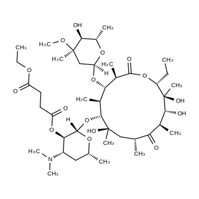 Erythromycin ethylsuccinate  Structure