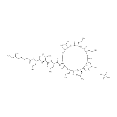 Colistin sulfate Structure