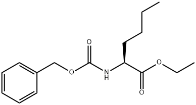Norleucine, N-[(phenylmethoxy)carbonyl]-, ethyl ester 化学構造式