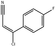 3-CHLORO-3-(4-FLUOROPHENYL)ACRYLONITRILE 化学構造式