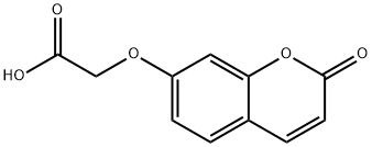[(2-オキソ-2H-クロメン-7-イル)オキシ]酢酸 化学構造式