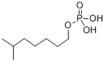 リン酸の6-メチルヘプチルエステル 化学構造式