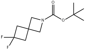 6,6-二氟-2-氮杂螺环[3.3]庚烷-2-羧酸叔丁基酯,1264635-66-6,结构式