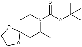 1,4-Dioxa-8-azaspiro[4.5]decane-8-carboxylic acid, 7-Methyl-, 1,1-diMethylethyl ester,126503-08-0,结构式