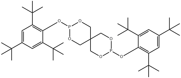 Bis(2,4,6-tri-ter-butyllphenyl)pentaerythritol-di-phosphite Struktur